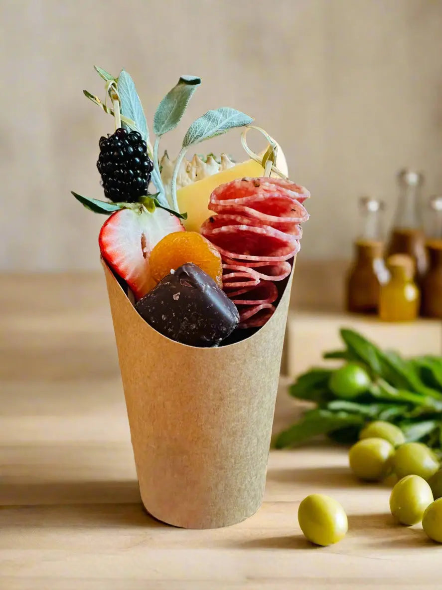 Charcuterie Cups  (30 Minimum) Rachel@yummscharcuterie.com